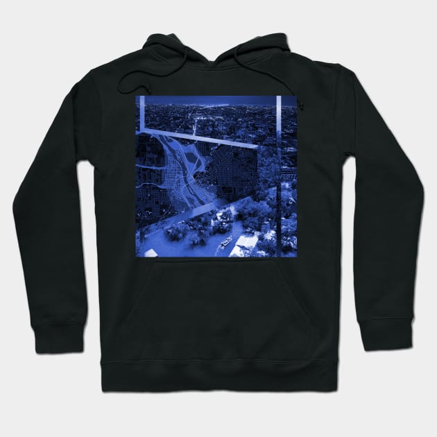 waterbreak collage of the wetland city ecopop architectural artsy Hoodie by jorge_lebeau